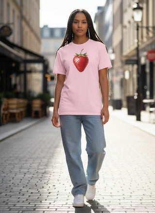 Sun Ripened Strawberry Cotton T-Shirt