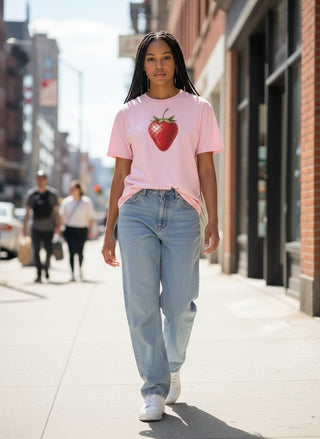 Sun Ripened Strawberry Cotton T-Shirt