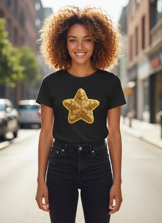 Shattered Glow Rockstar Cotton T-Shirt