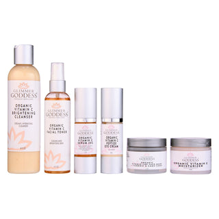 Vitamin C 6-Step Anti-Aging System – Complete Brightening Routine with SPF 30 - Glamourous Grace