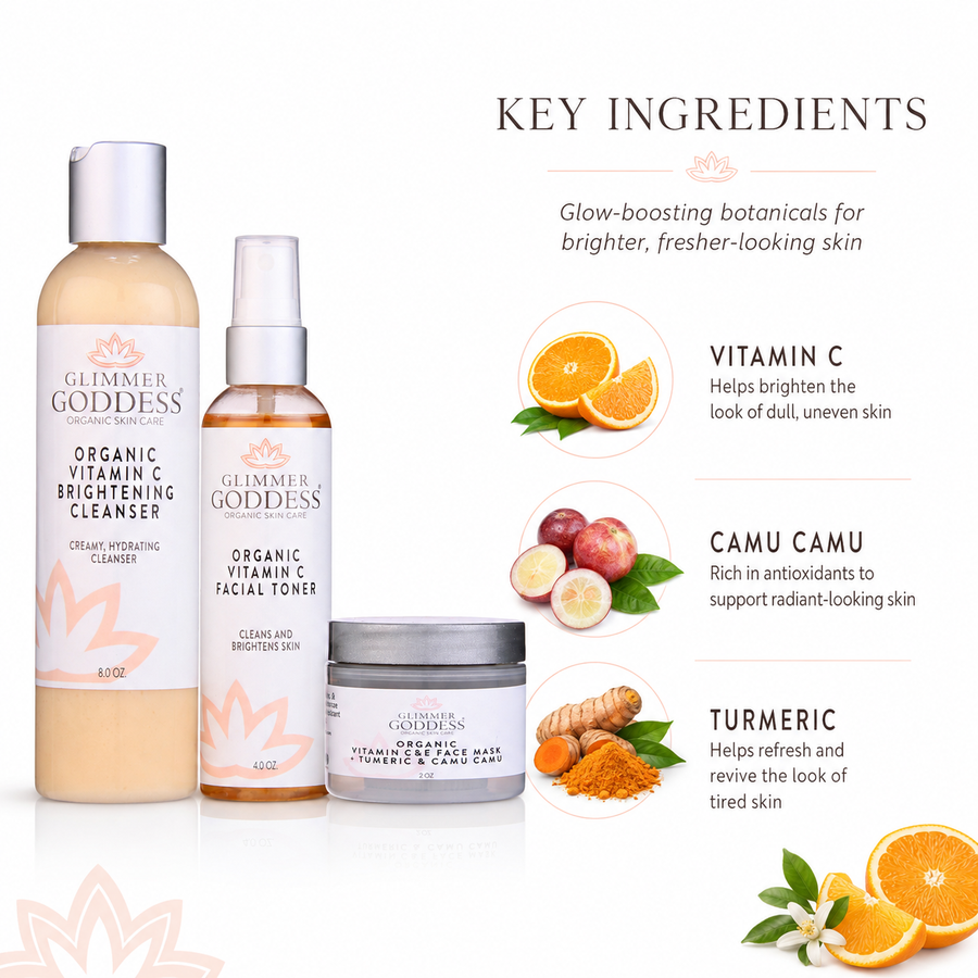 Vitamin C Brighter Skin 3-Step Cleansing Kit - Glamourous Grace