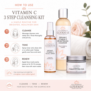 Vitamin C Brighter Skin 3-Step Cleansing Kit - Glamourous Grace