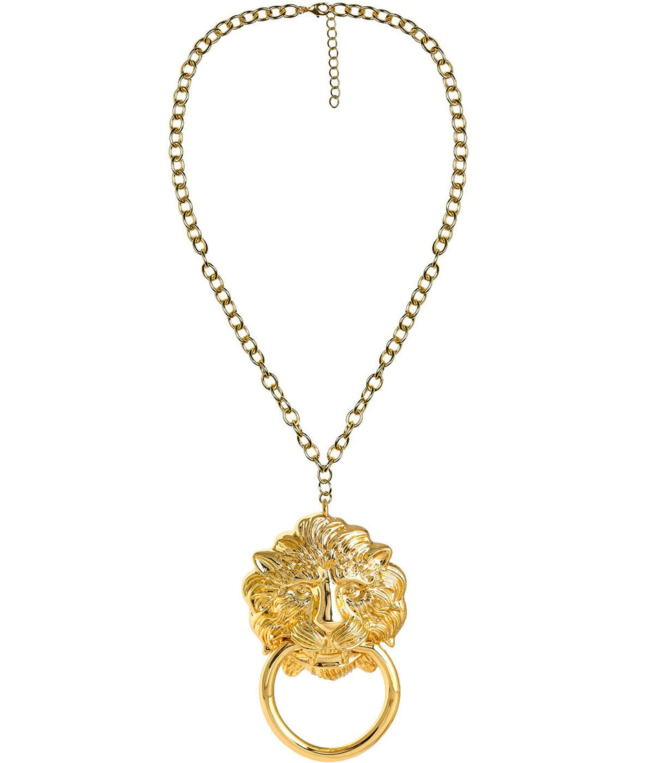 Vivi - Statement Doorknocker Statement Necklaces - 18k Plated Gold - Glamourous Grace