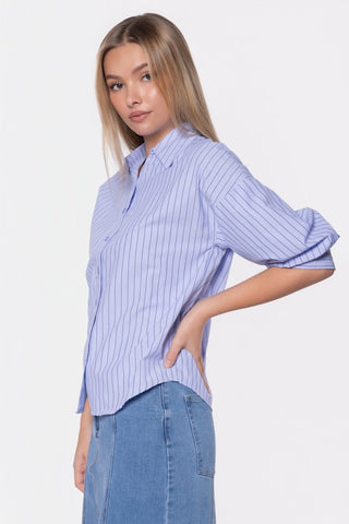 Viviana Top (Blue Stripe)