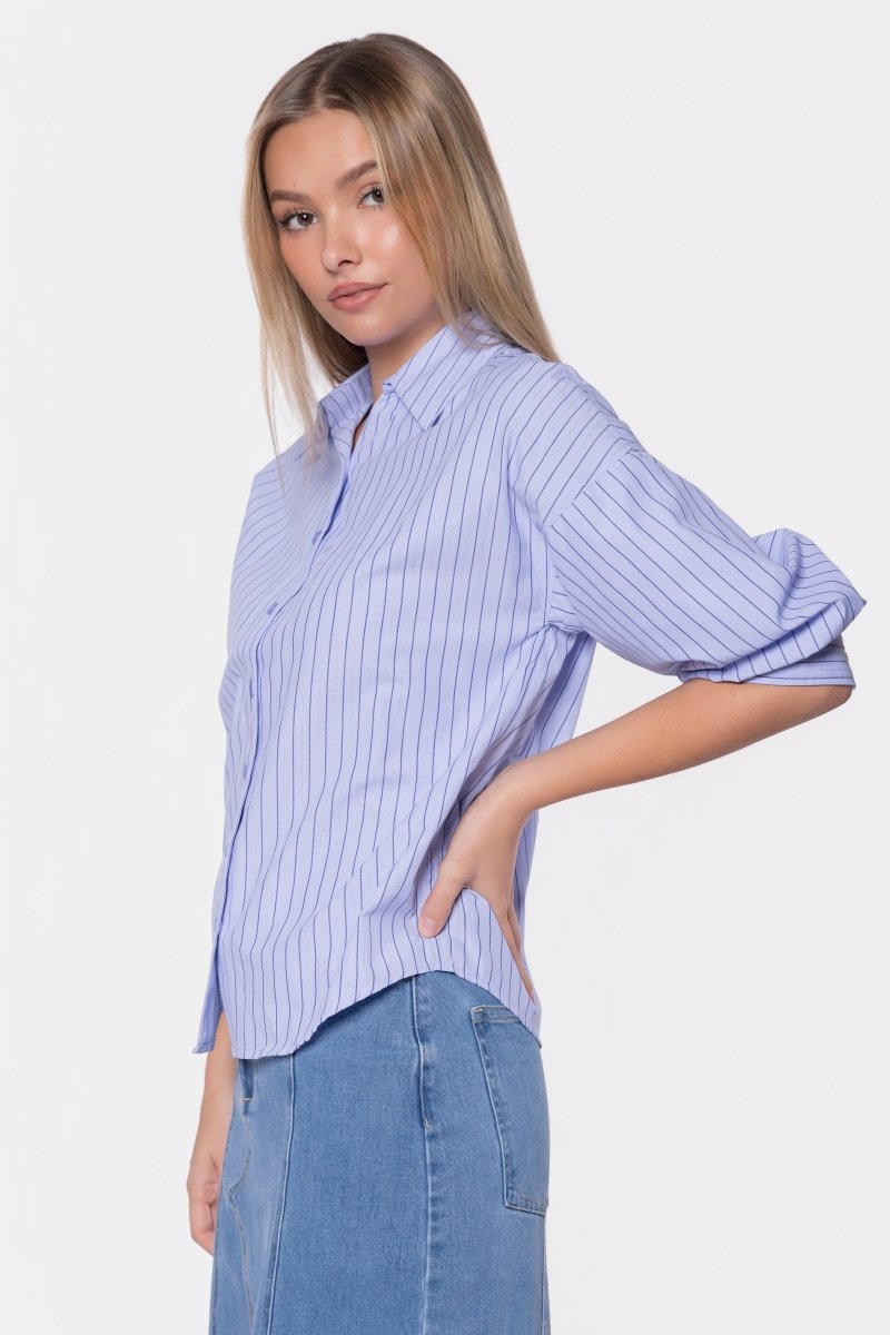 Viviana Top (Blue Stripe)