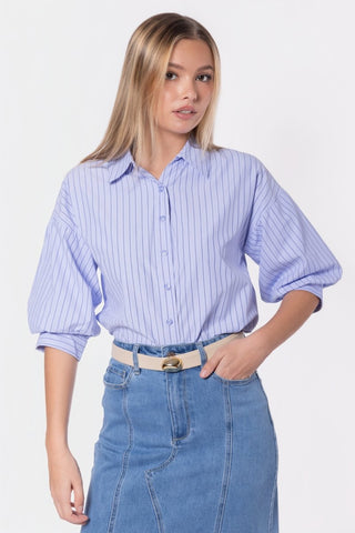 Viviana Top (Blue Stripe)