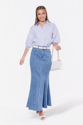 Viviana Top (White Stripe)