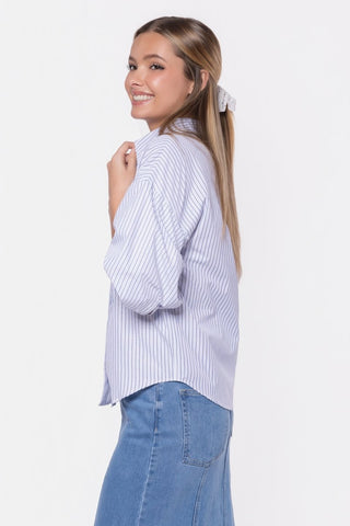 Viviana Top (White Stripe)