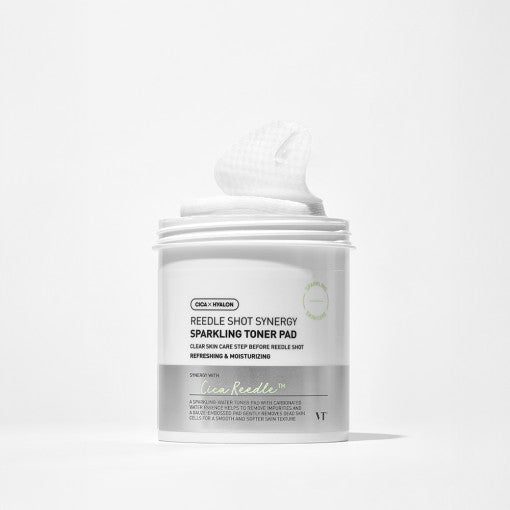 VT Reedle Shot Synergy Sparkling Toner Pad 80ea / 200ml - Glamourous Grace