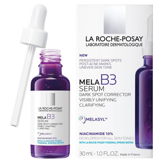 La Roche Posay Anti-Dark Spot Serum Mela B3 10 - 30ml, Dermatologically Tested Skincare for Hyperpigmentation Treatment - Glamourous Grace