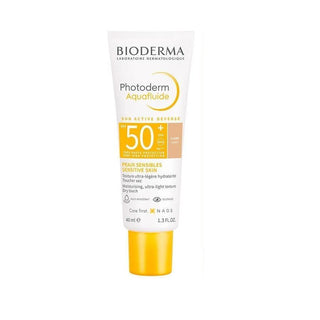 Bioderma Photoderm Aquafluide SPF50+ Light Sunscreen for Sensitive Skin - Lightweight, Non-Comedogenic, Dermatologically Tested - Glamourous Grace