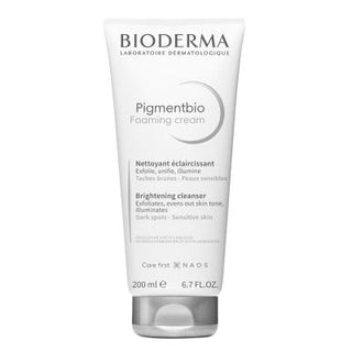 Bioderma Pigmentbio Foaming Cream Cleanser for Sensitive Skin - Gentle, Dermatologically Tested, 6.76 fl oz - Glamourous Grace