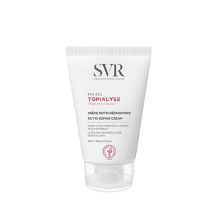 SVR Topialyse Hand Cream 50ml - Moisturizing, Non-Greasy Hand Cream for Dry Skin with Omega 3, 6, 9 & Shea Butter - Glamourous Grace