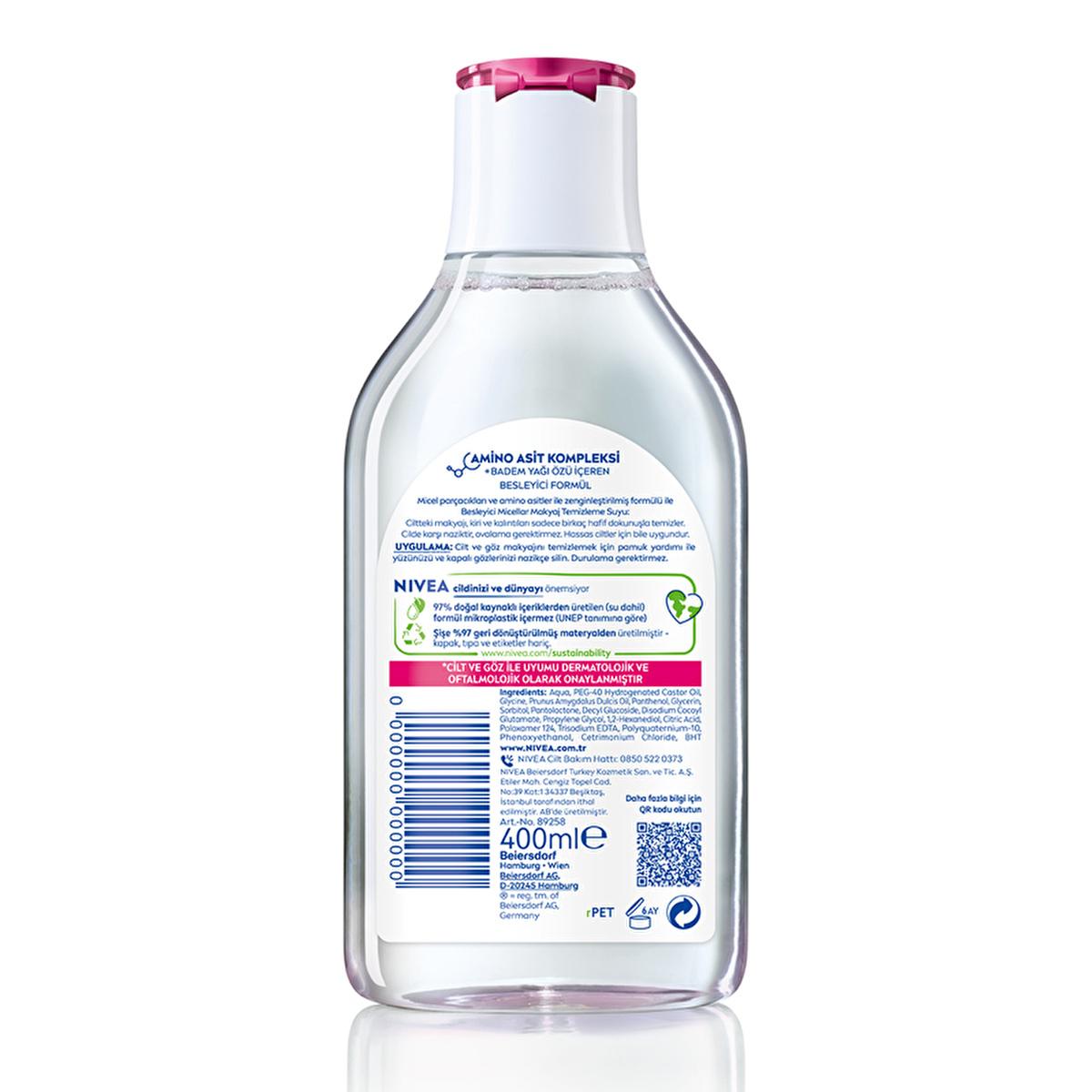 Nivea Micellar Makeup Remover Water - Gentle, Effective, and Nourishing for Face, Eyes, and Lips - Glamourous Grace