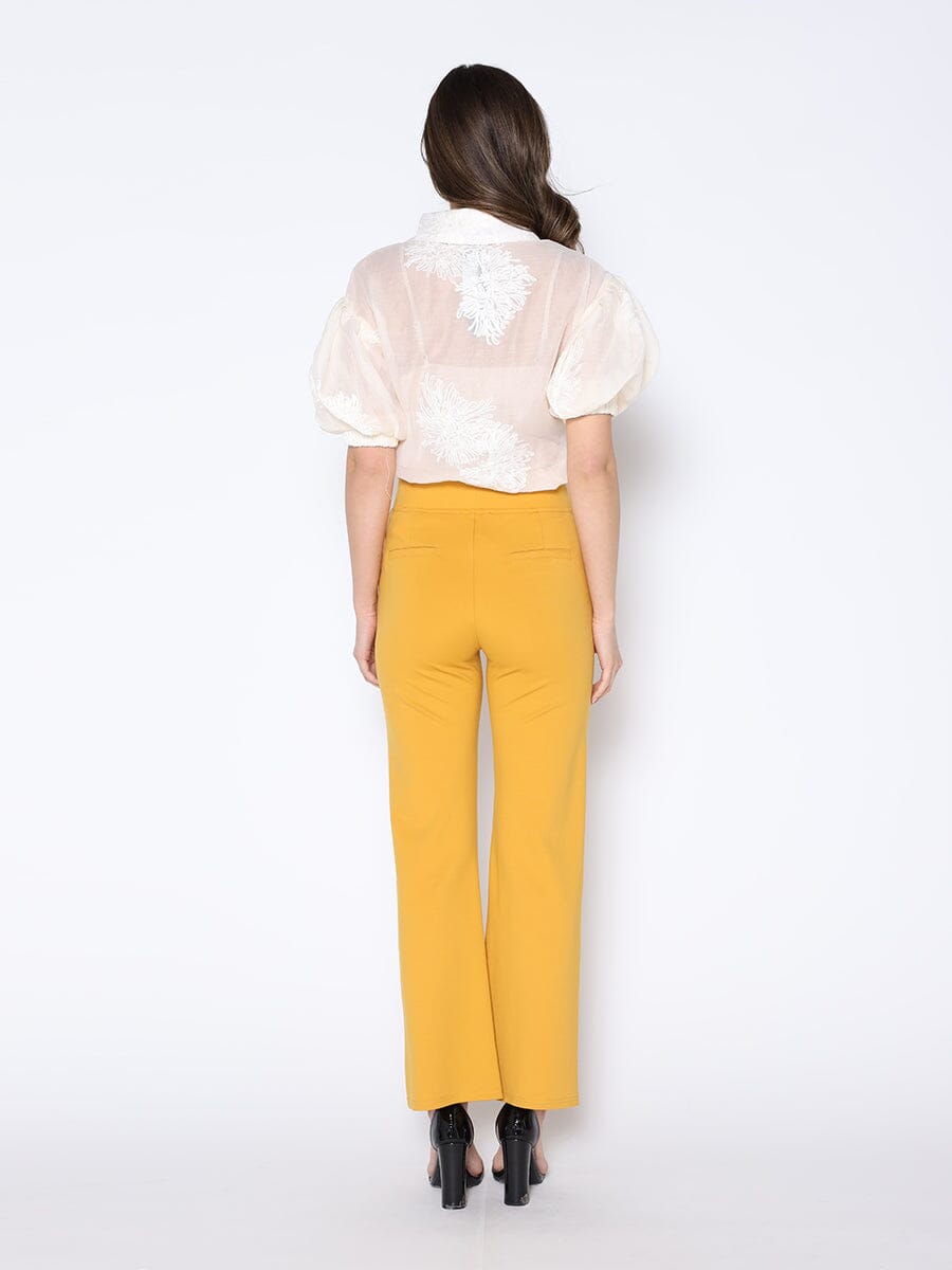 Waist Band Stretched Fitted Pants - Glamourous Grace