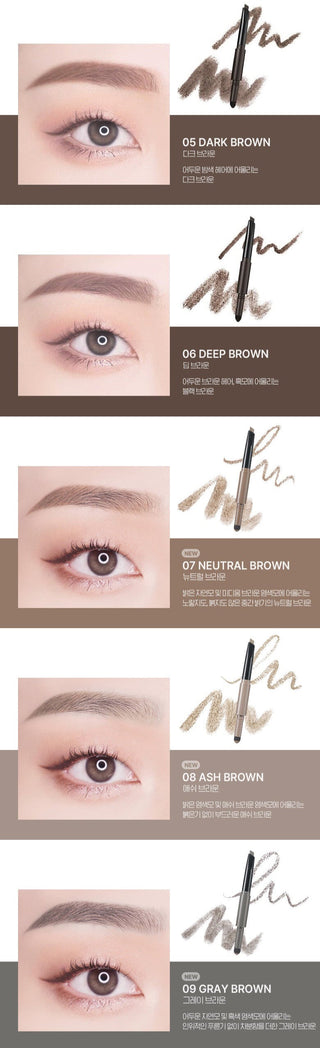 WAKEMAKE Powder Jet Dual Brow 0.2g+0.4g (5colors)