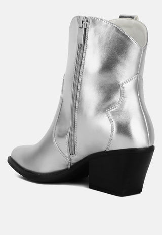 Wales Metallic Faux Leather Bootie