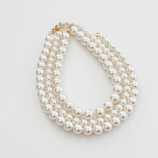 Chunky Three Piece Pearl Necklace