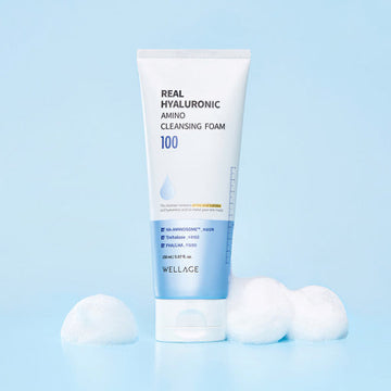 WELLAGE Real Hyaluronic Amino Cleansing Foam 150ml - Glamourous Grace