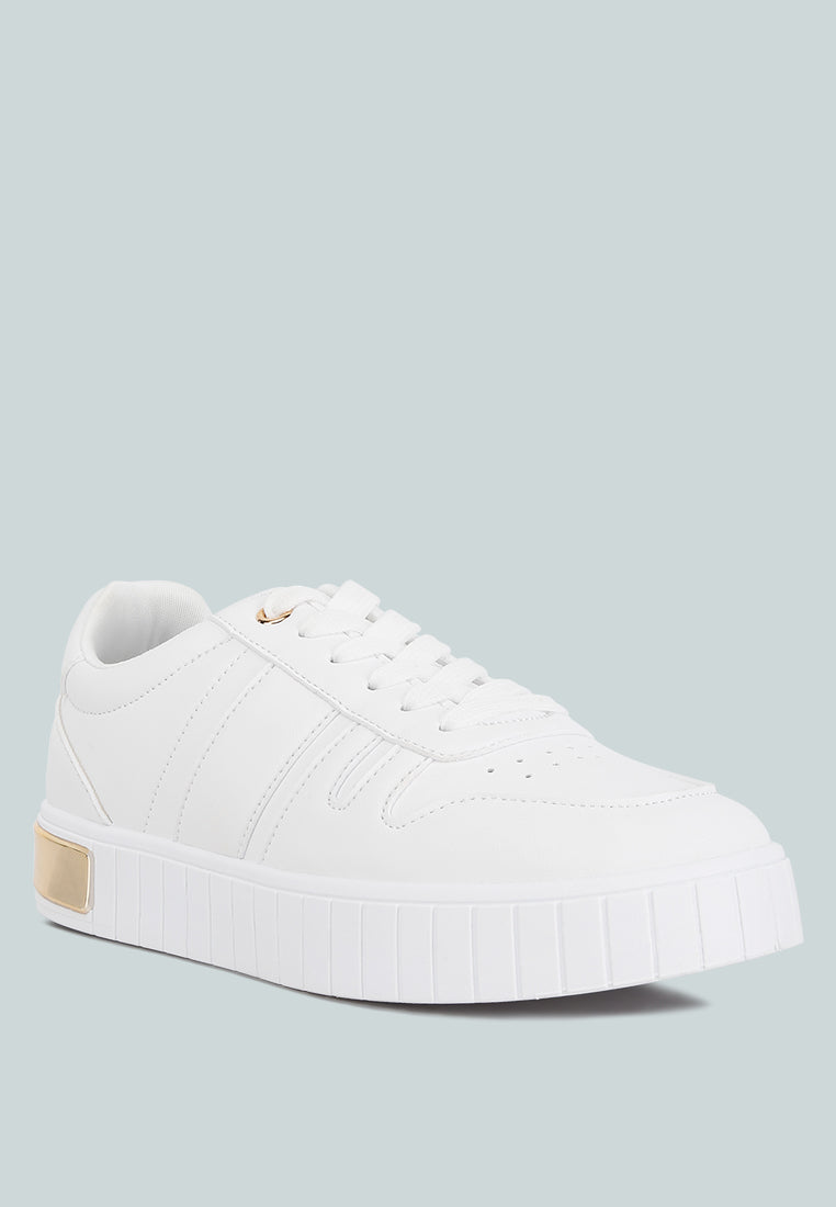 Welsh Panelling Detail Sneakers - Glamourous Grace