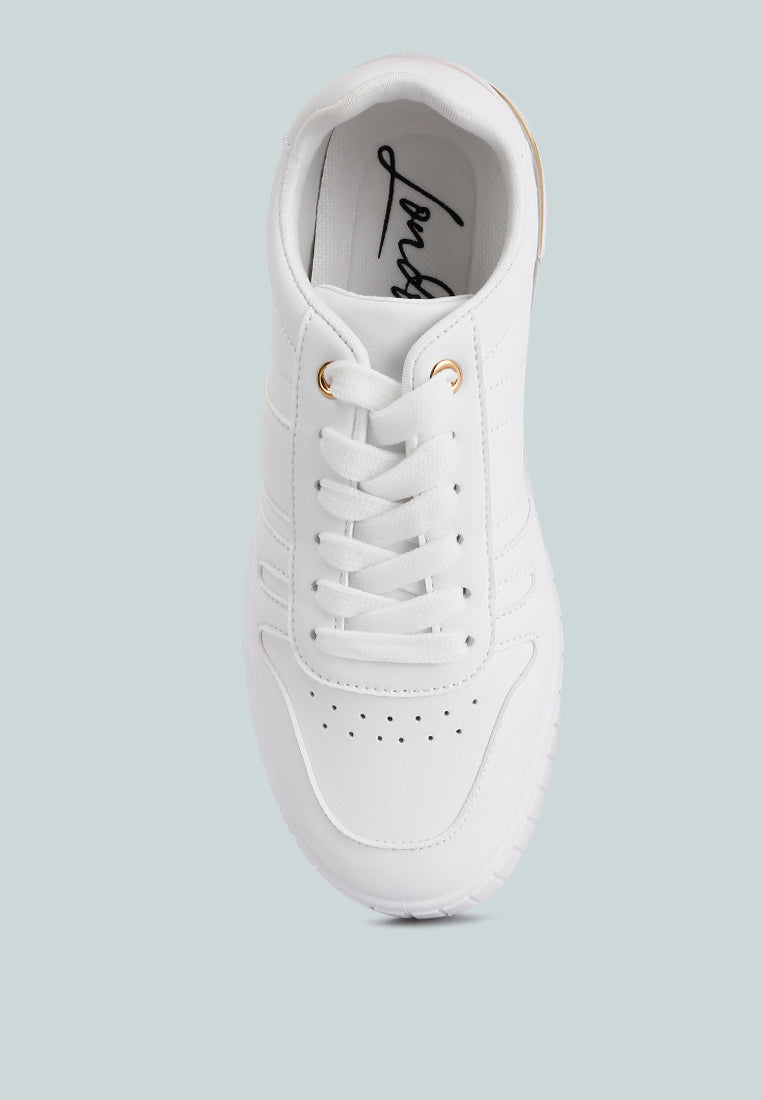 Welsh Panelling Detail Sneakers - Glamourous Grace