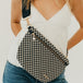 Woven Checkered Emerald