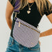 Woven Checkered Purple - NEW