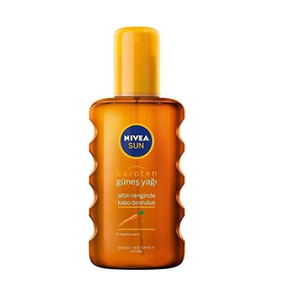 Nivea Sun Karoten Tanning Oil 6.76 fl oz - Achieve a Deep, Golden Tan with Intense Tanning Effect - Glamourous Grace