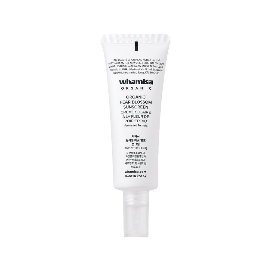 whamisa Organic Pear Blossom Sunscreen SPF50+ PA++++ 50ml - Glamourous Grace