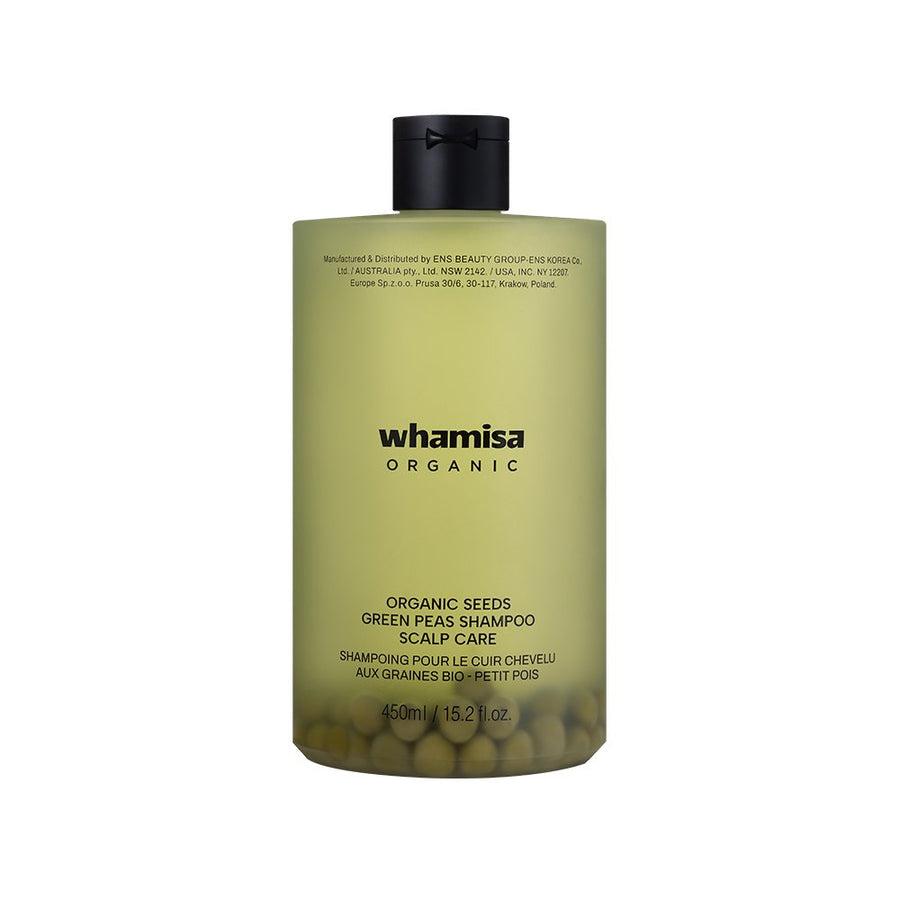 whamisa Organic Seeds Green Peas Shampoo Scalp Care 450ml - Glamourous Grace