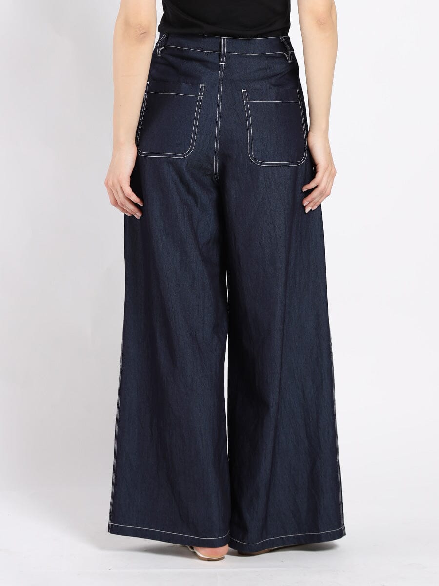 Wide Leg Baggy Denim Pants - Glamourous Grace
