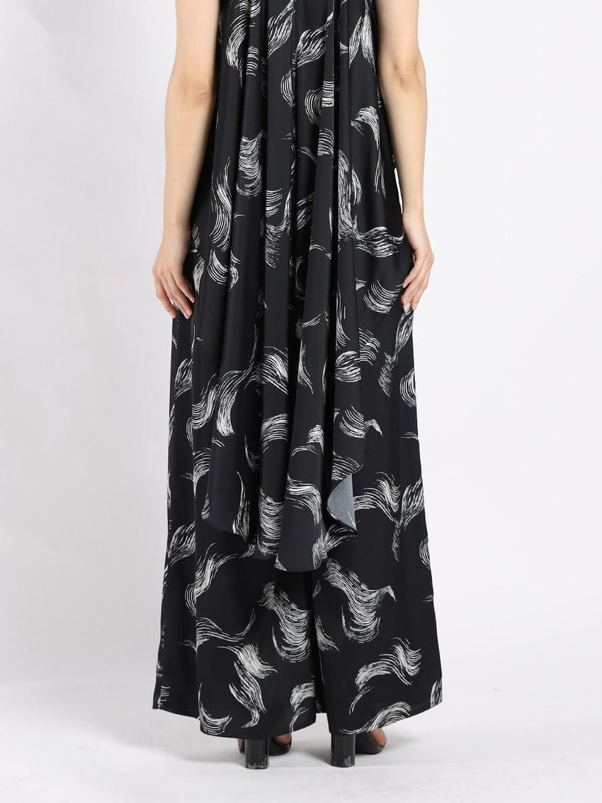 Wide Leg Prinetd Viscose Pants