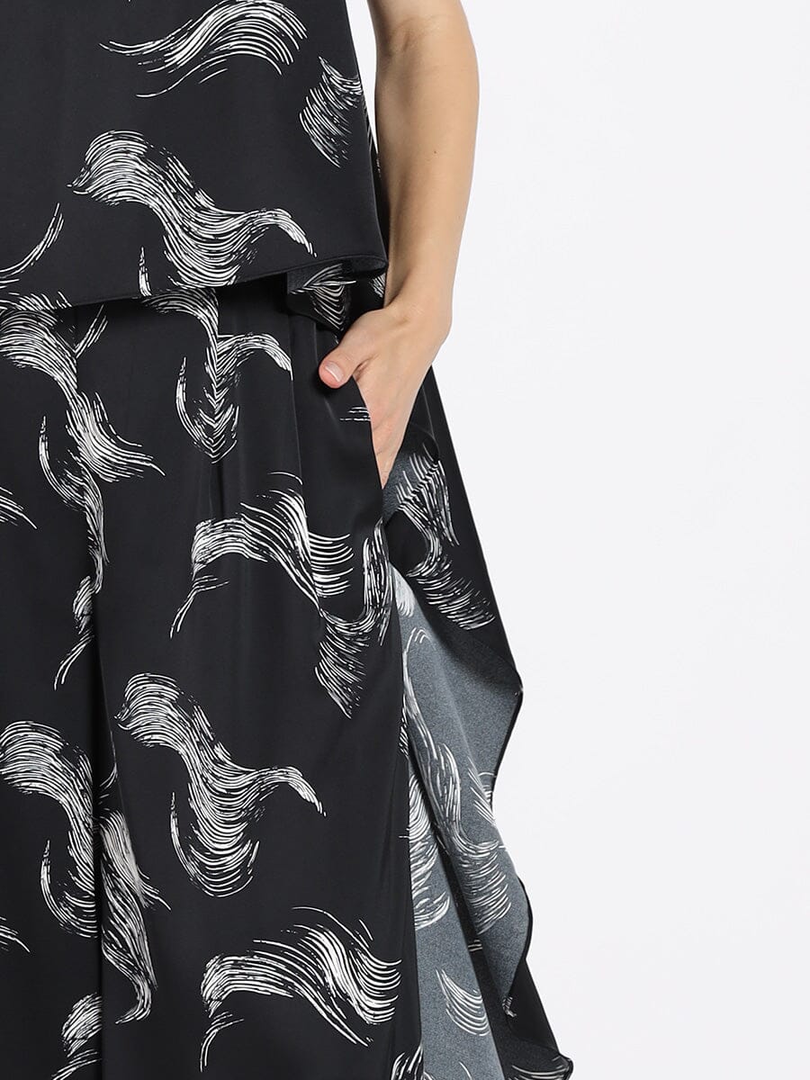 Wide Leg Prinetd Viscose Pants - Glamourous Grace