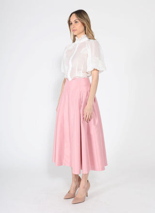 Wide Width Skirt with Back Zipper
