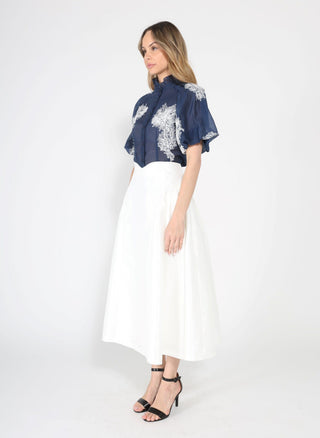 Wide Width Skirt with Back Zipper