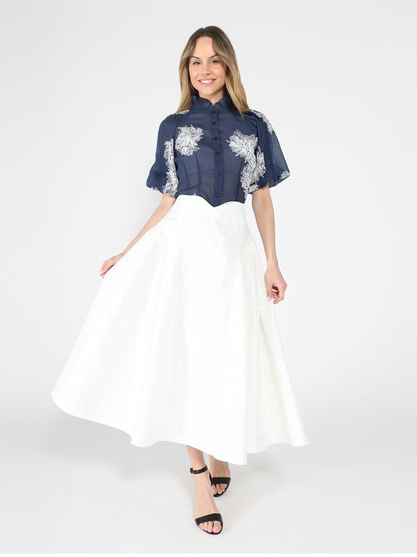 Wide Width Skirt with Back Zipper - Glamourous Grace