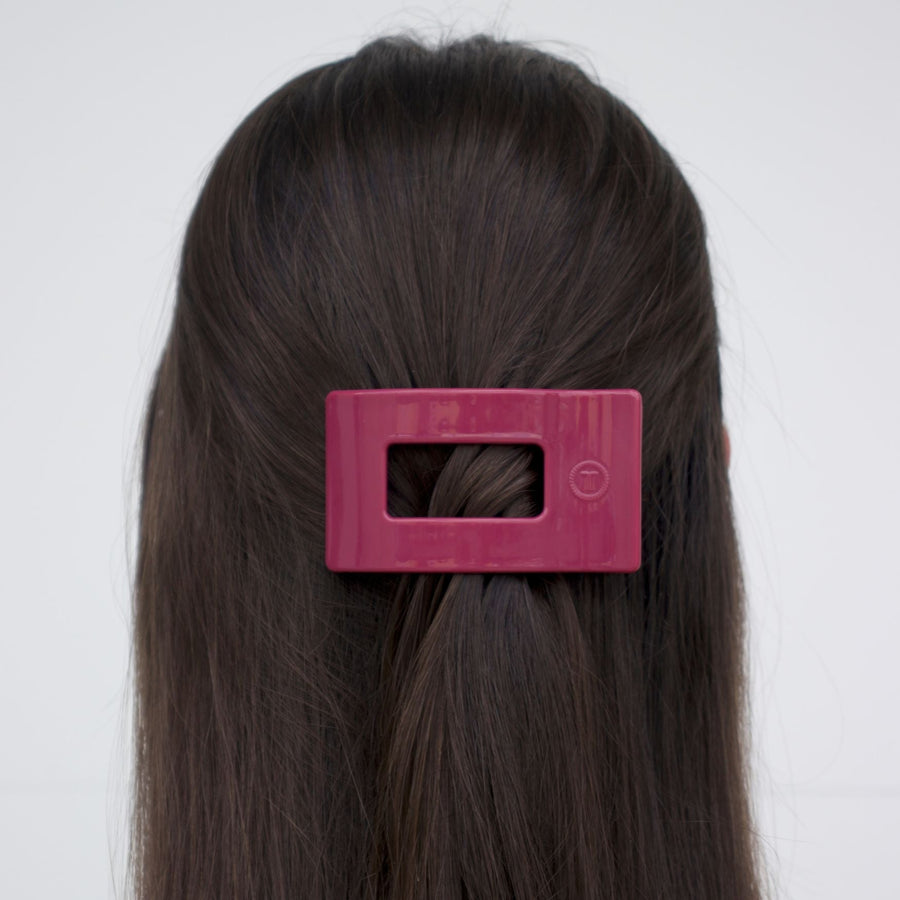 Wild Side Small Flat Rectangle Hair Clip - Glamourous Grace