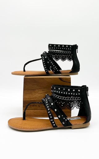 Willow Sandal in Black - Glamourous Grace