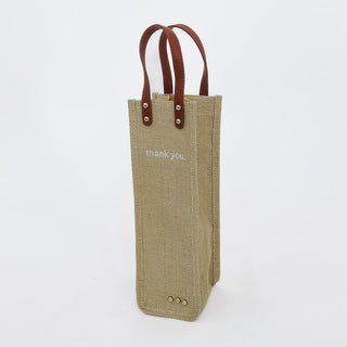 Gifted Canvas Reusable Wine Tote