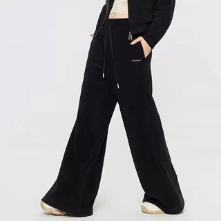 Women's Knitted Hooded Cardigan Jacket and Trousers Tracksuit Set
