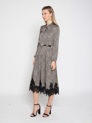 Women's Leopard Silk Casual Dress