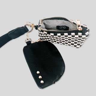 Wonderlust Woven Dual Pouch Wristlet - NEW COLOR!