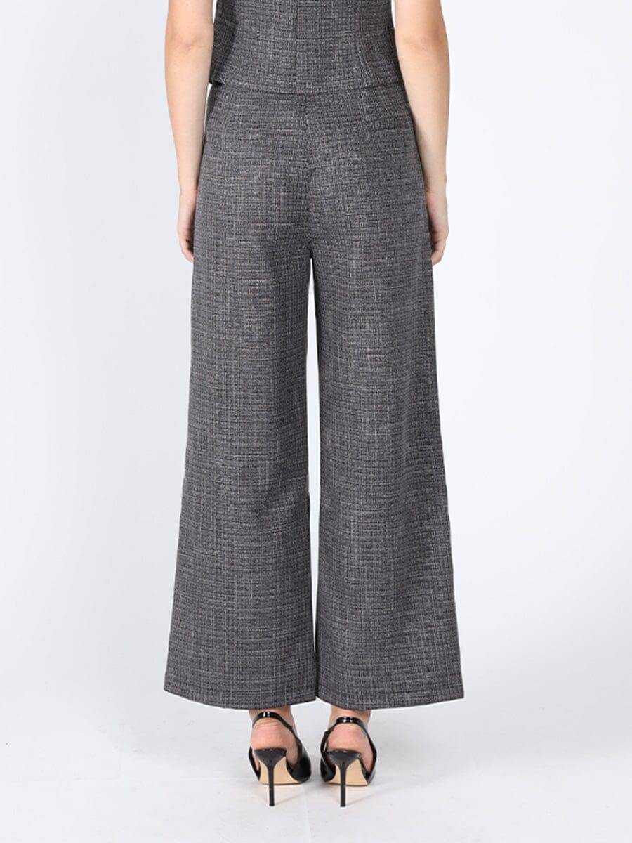 Woven fabric one button wide leg casual pant - Glamourous Grace