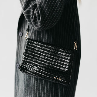 Wrenlee Woven Flap Crossbody
