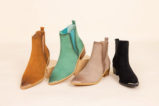 Wylie Suede Ankle Boot in Black - Glamourous Grace
