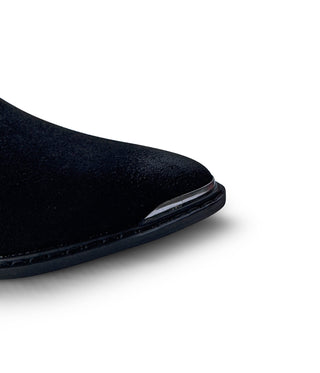Wylie Suede Ankle Boot in Black - Glamourous Grace