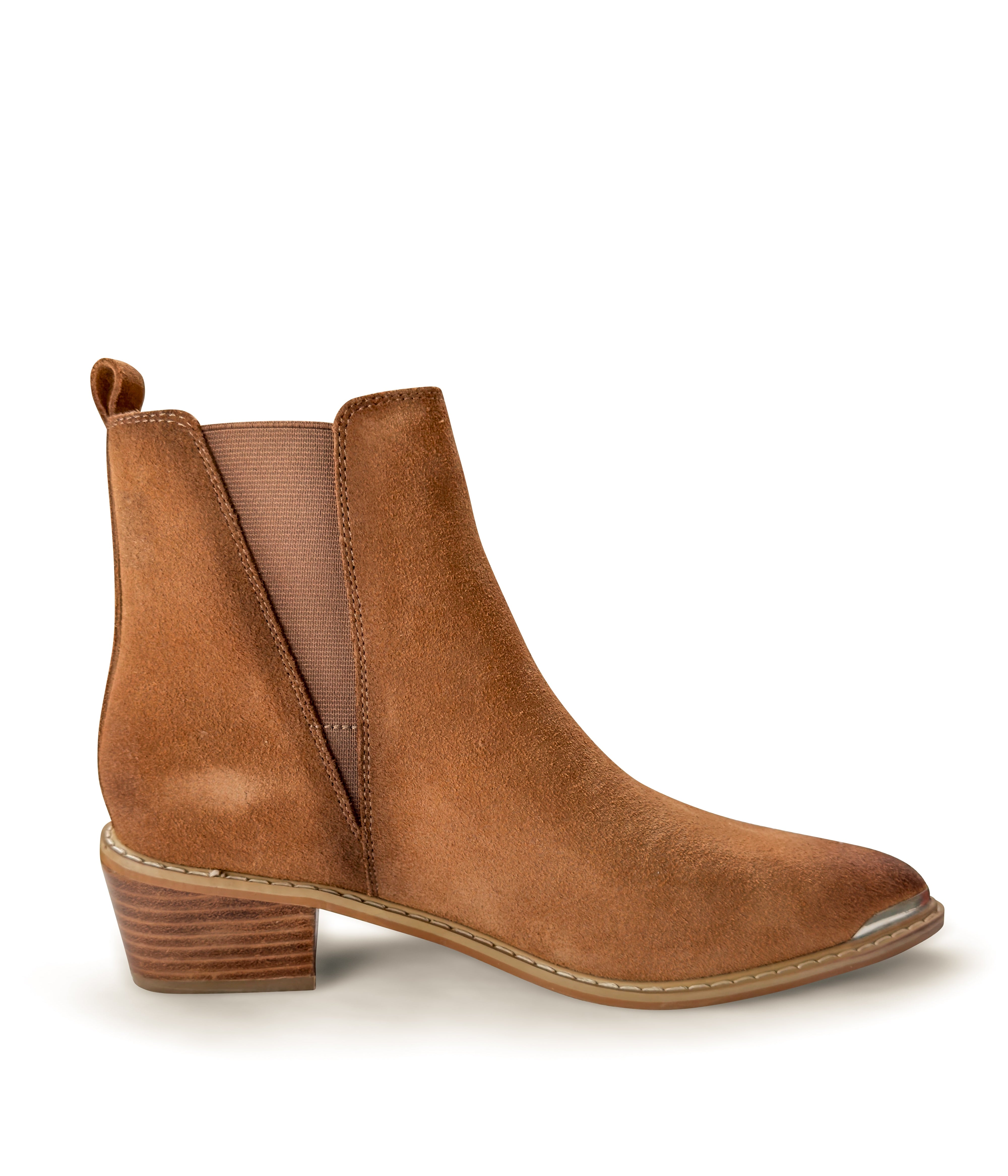 Wylie Suede Ankle Boot in Tan - Glamourous Grace