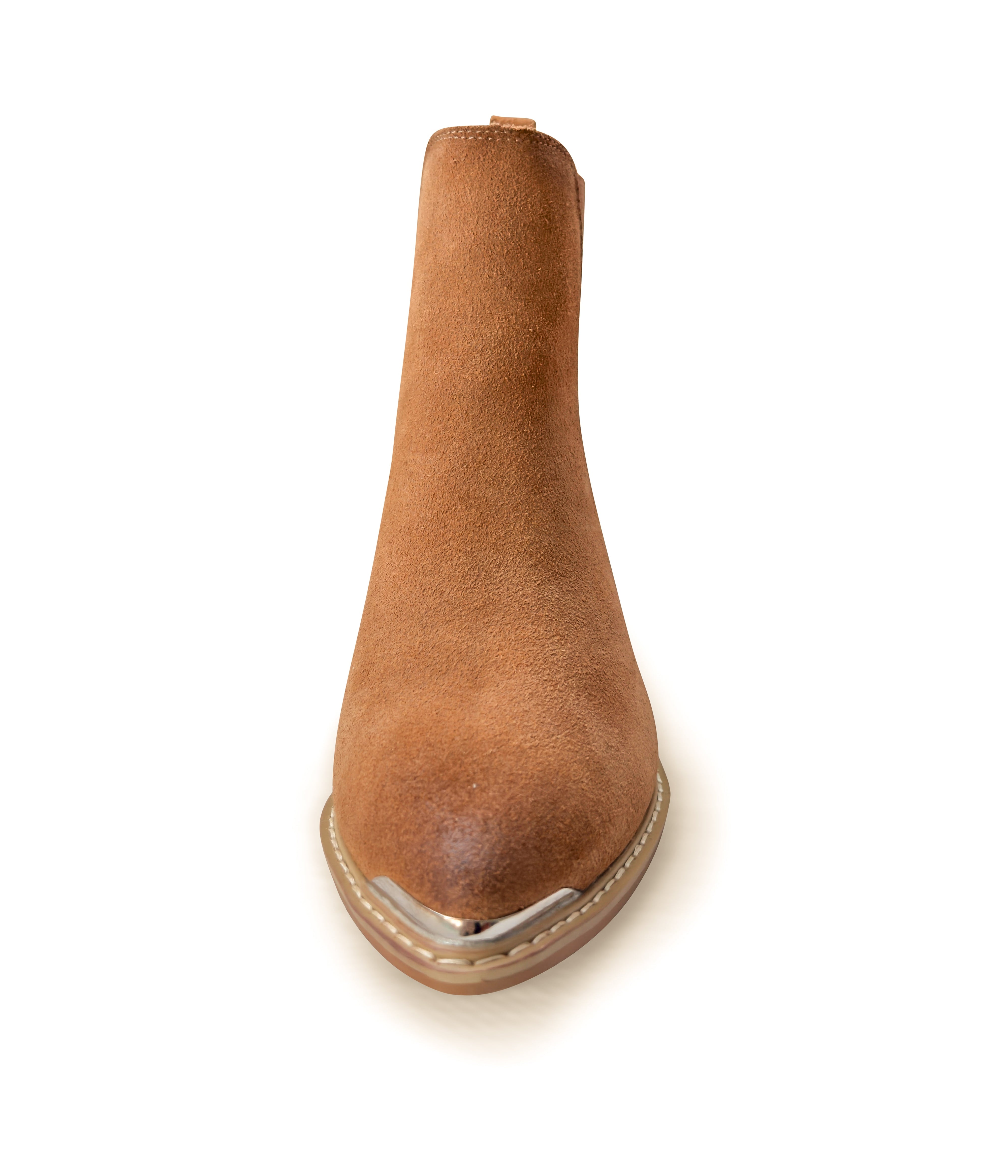 Wylie Suede Ankle Boot in Tan - Glamourous Grace