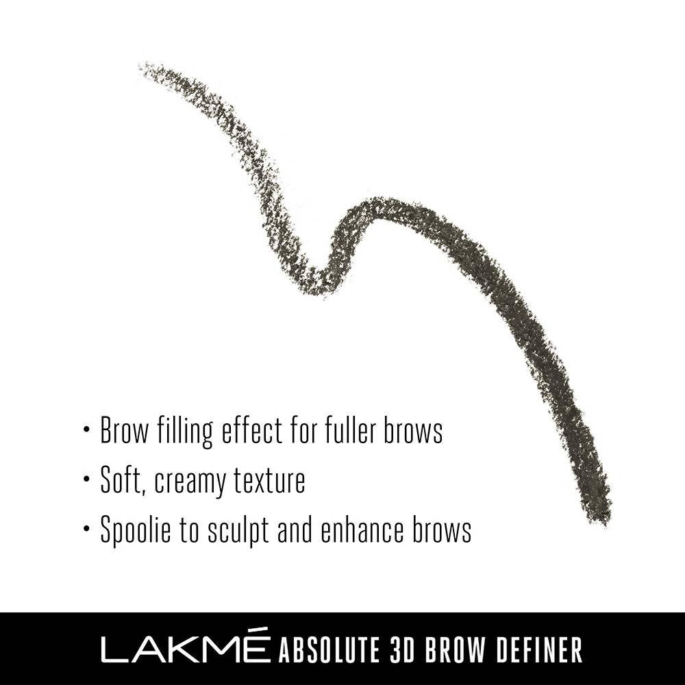 Lakme Absolute 3D Eye Brow Definer-Graphite