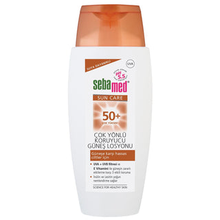 Sebamed SPF 50+ Sunscreen Lotion: UVA/UVB Protection, Water Resistant, Moisturizing - Sun Protection for Sensitive Skin - Glamourous Grace